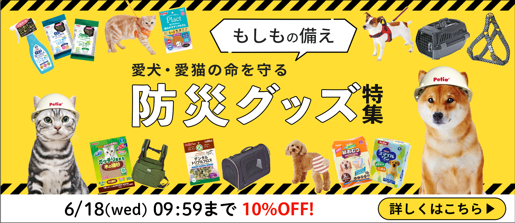 ペットのための防災準備