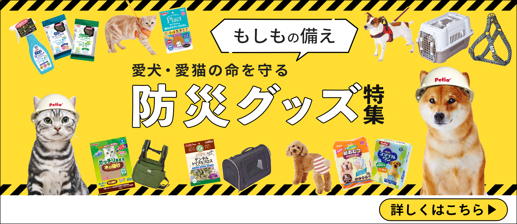 ペットのための防災準備