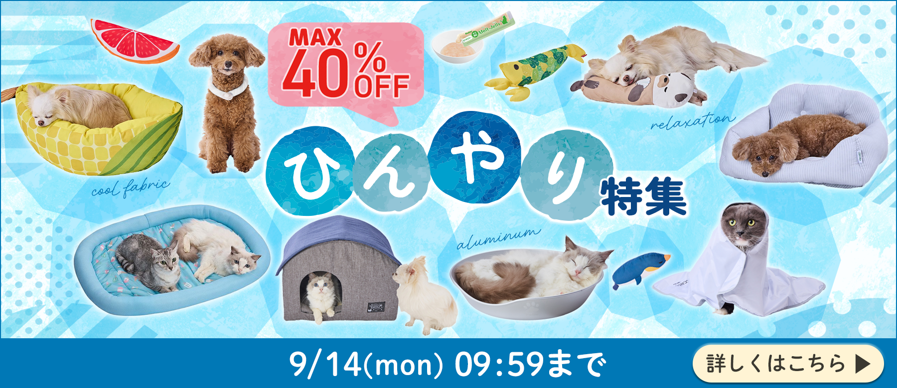 ひんやり特集 MAX40%OFF