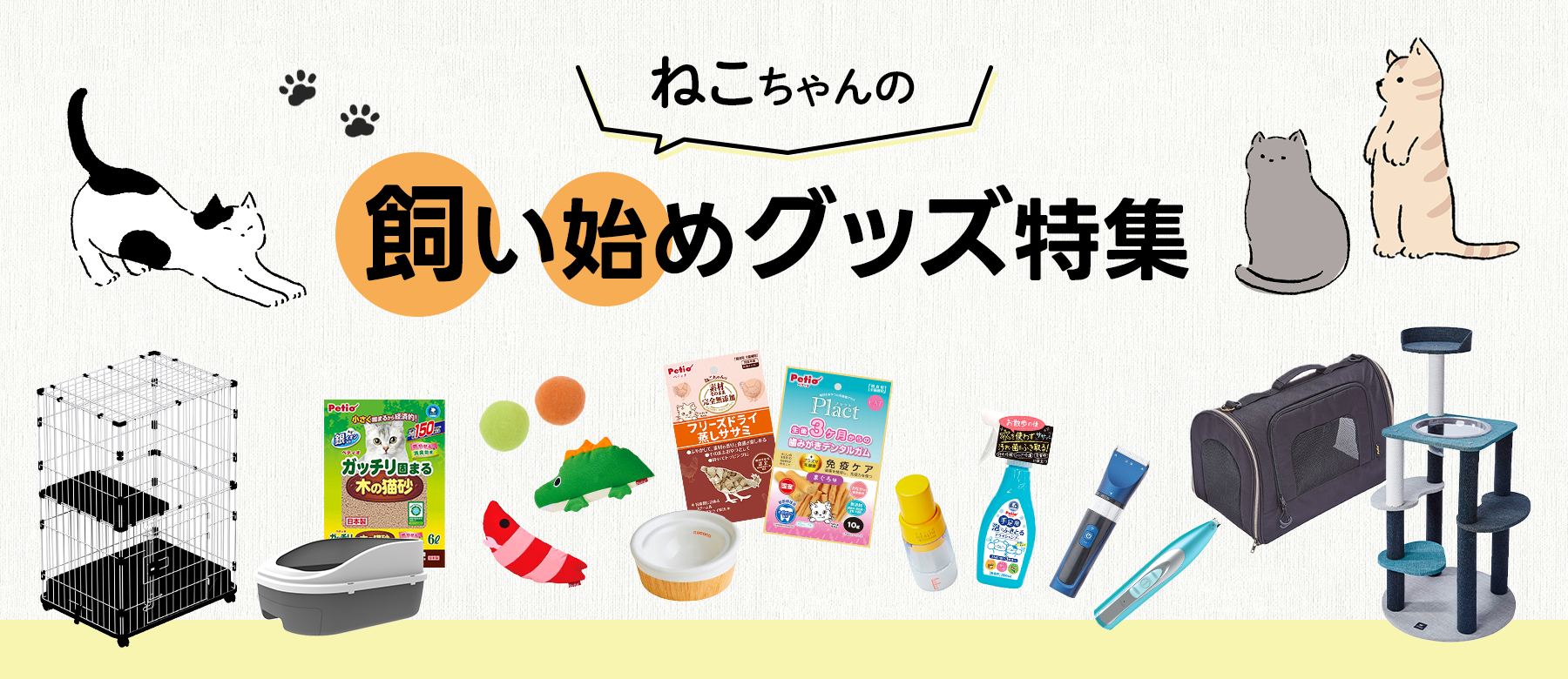 猫の飼い始めグッズ特集