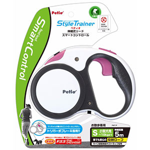 Petio Petio犬用拉绳StyleTrainer风格运动衫全能型智能控制自然白是小型犬中型犬大型犬用