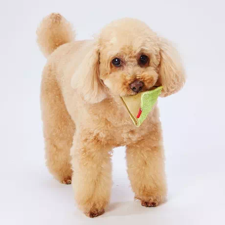 ペティオPetio犬用ぬいぐるみおもちゃへちまレザーデンタルTOY歯磨き用牛皮ピラミッドはレザーとウールフェルトの香りで思わずカミカミ