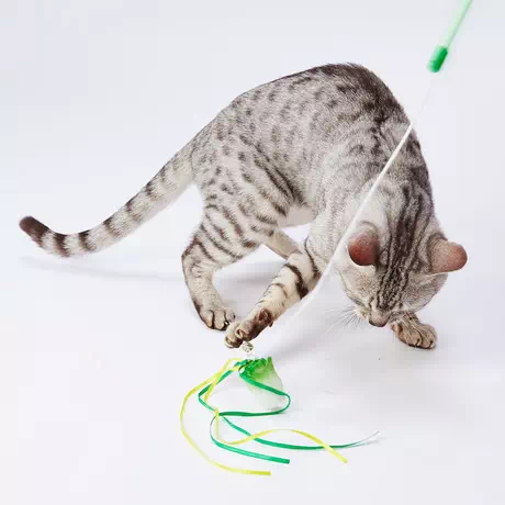 Petio Cat Toy Plush Cat Jarashi Chinese cabbage Green makes a sound when chewed
