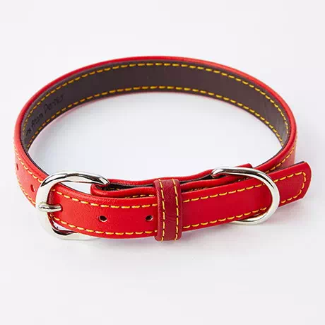 Petio Dog Collar Porta Porta Synthetic Leather Soft Leather Color S 15mm Red Small dogs are fine synthetic leather dog gear