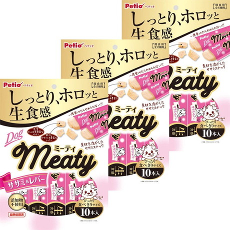 Meaty ミーティ ササミ&レバー 10本入×3個パック