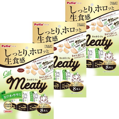 CatMeaty キャットミーティ カツオ&ササミ 8本入×3個パック