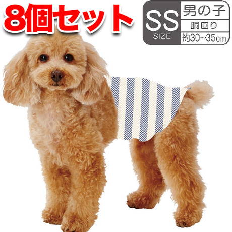 犬用オムツ フレス frais たっぷり吸収するエチケットパンツ 男 SS 18枚 8個セットケース販売