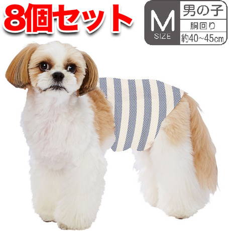 犬用オムツ フレス frais たっぷり吸収するエチケットパンツ 男 M 14枚 8個セットケース販売