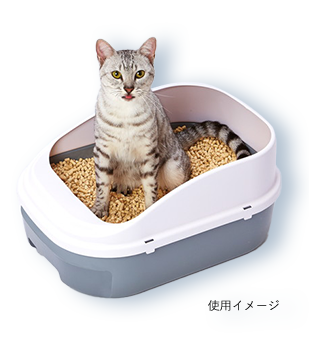 ペティオ猫システムトイレセット トイレに流せる猫砂デオンＤサンド入