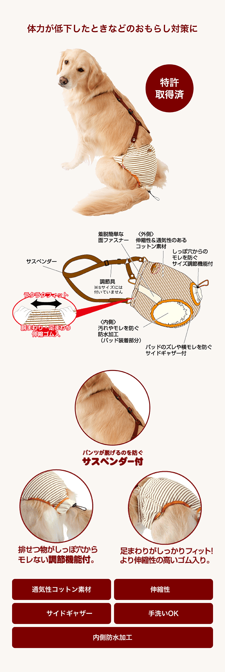 メーカー直売所 調節可能なシュガー グライダー おむつ クライミング おむつ 布おむつ・アクセサリー